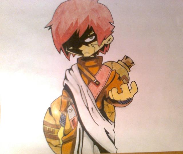 #Gaara (Shakes a Fridget style)